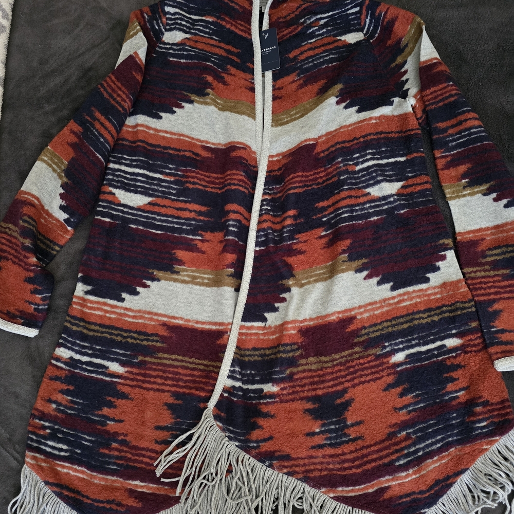 Lucky Brand Multicolor Striped Cardigan
